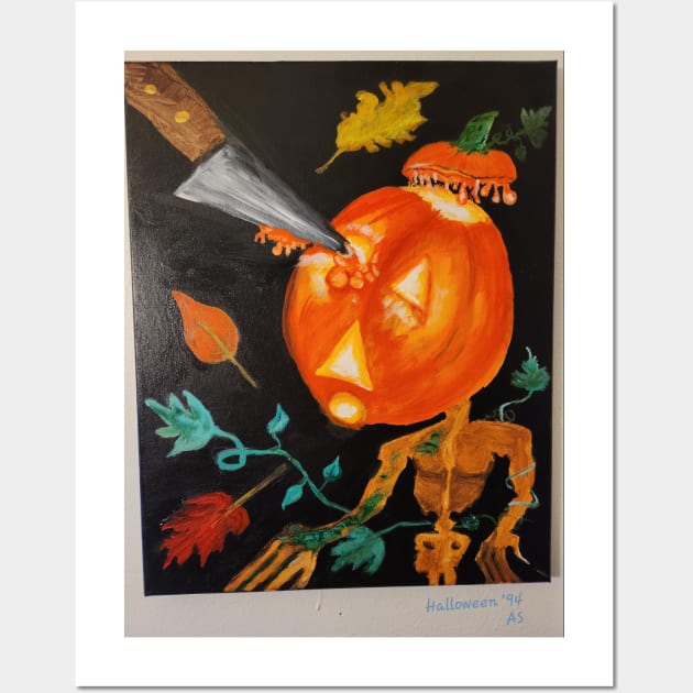 Halloween 1994 Pumpkin's Freight Wall Art by ARSTees